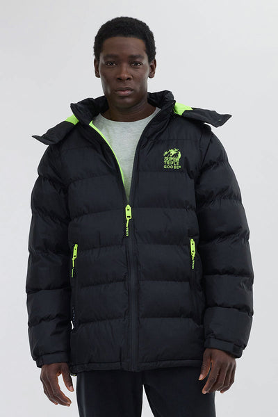 Super Triple Goose Zip Off Sleeve Bomber Jacket - Green - Mens Bomber Jackets - Canada Weather Gear