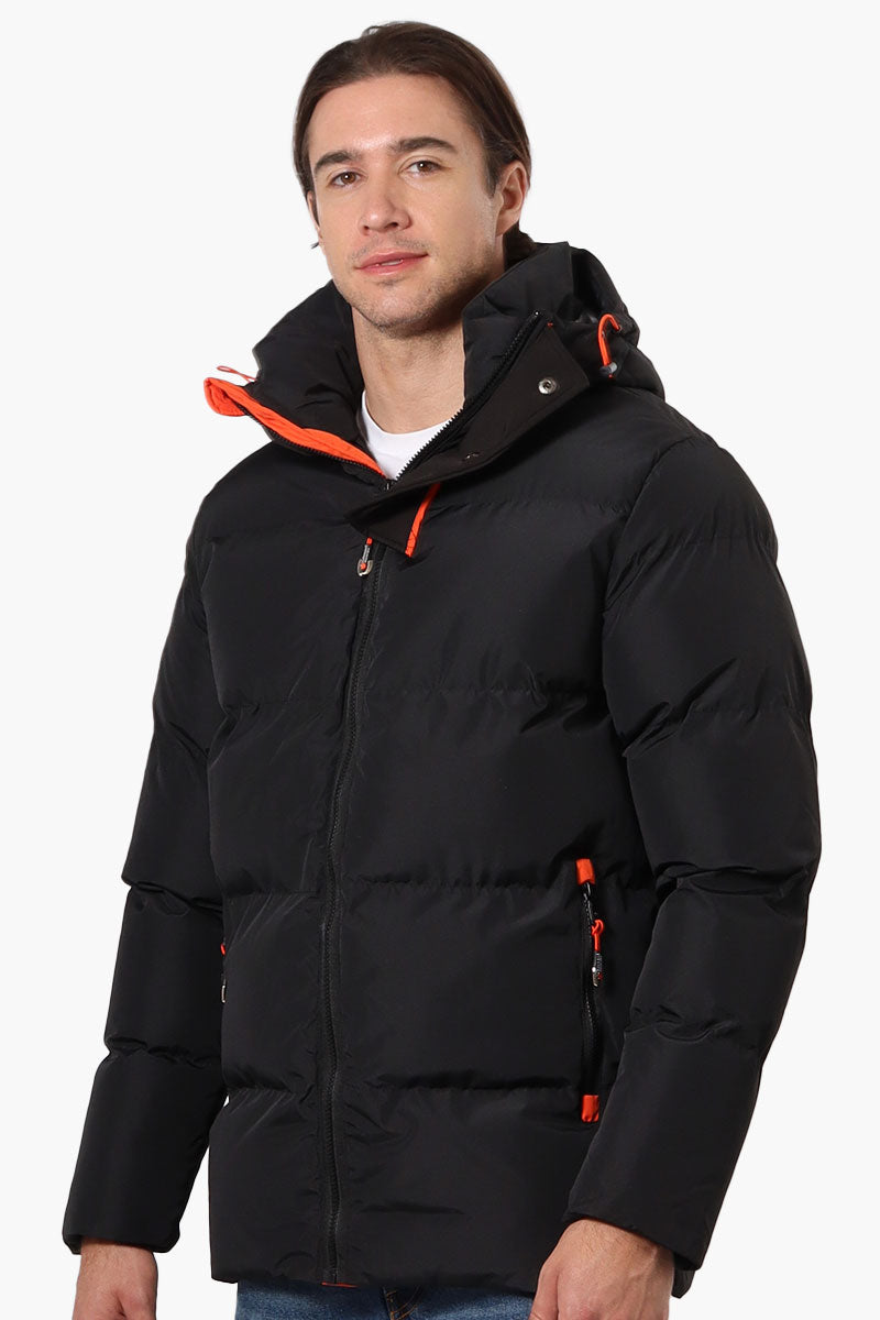 Canada Weather Gear Contrast Trim Bubble Bomber Jacket - Black