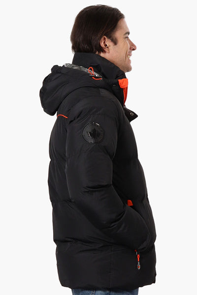 Canada Weather Gear Contrast Trim Bubble Bomber Jacket - Black