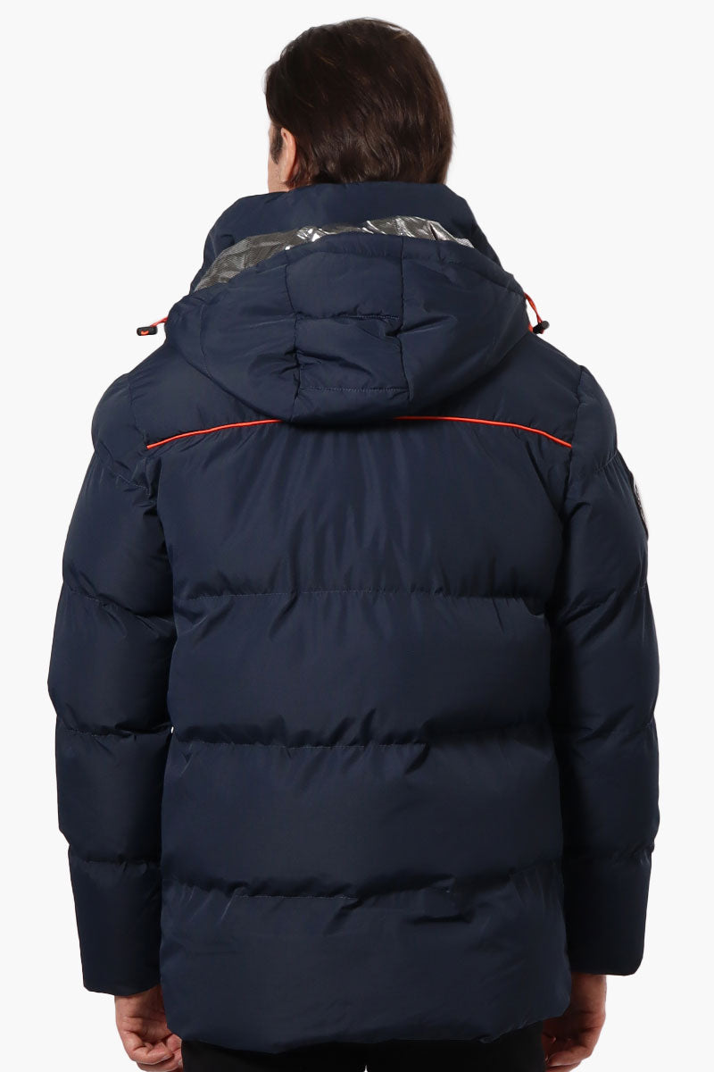 Canada Weather Gear Contrast Trim Bubble Bomber Jacket - Navy