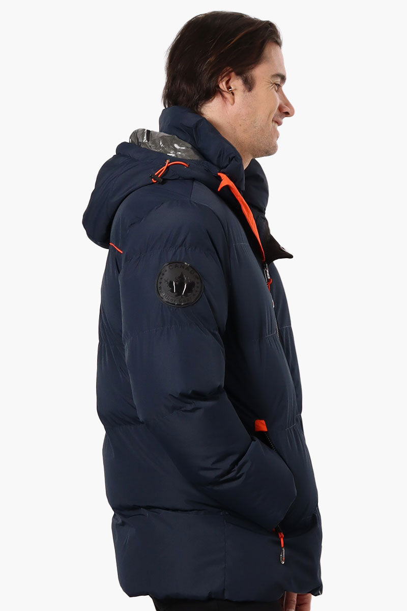 Canada Weather Gear Contrast Trim Bubble Bomber Jacket - Navy