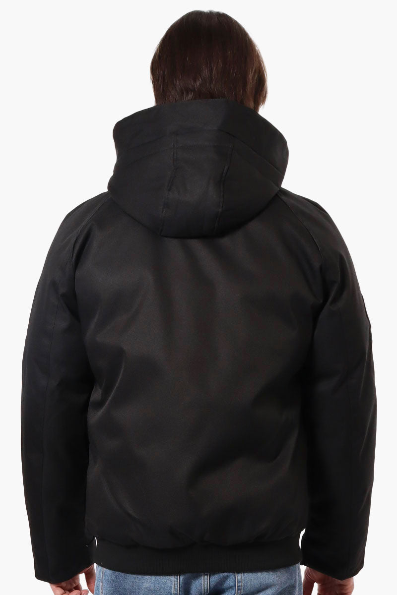 Canada Weather Gear Solid Twill Bomber Jacket - Black - Mens Bomber Jackets - Canada Weather Gear