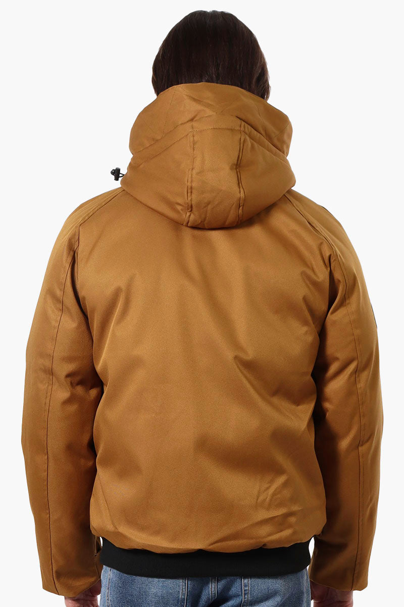 Canada Weather Gear Solid Twill Bomber Jacket - Camel - Mens Bomber Jackets - Canada Weather Gear