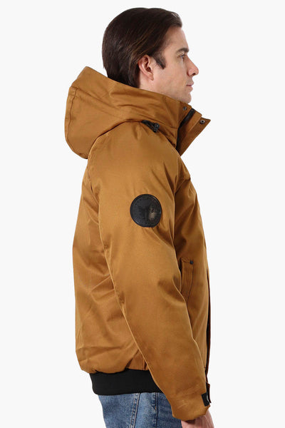 Canada Weather Gear Solid Twill Bomber Jacket - Camel - Mens Bomber Jackets - Canada Weather Gear