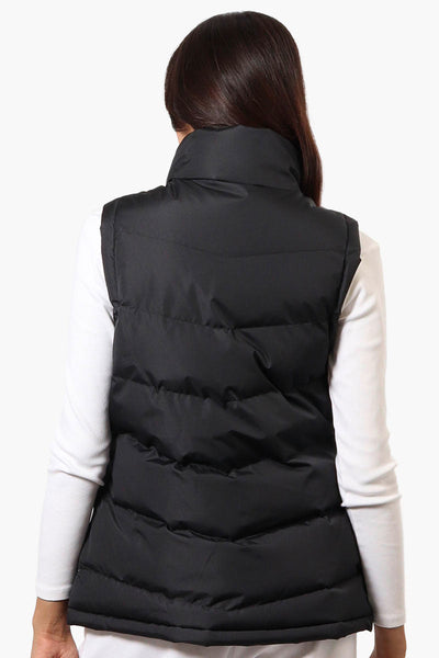 Canada Weather Gear Solid Bubble Vest - Black - Womens Vests - Canada Weather Gear