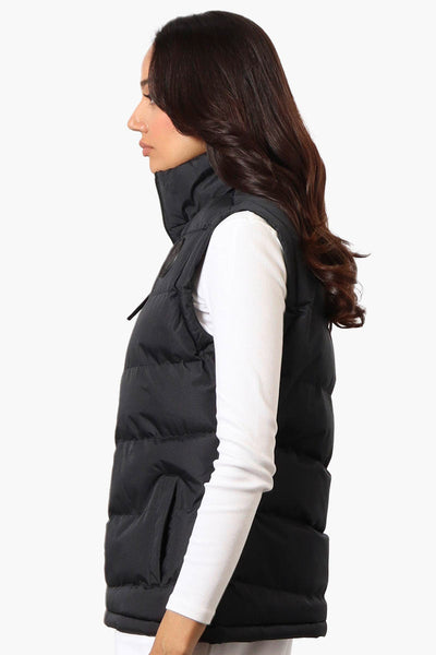 Canada Weather Gear Solid Bubble Vest - Black - Womens Vests - Canada Weather Gear