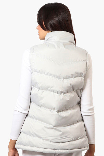 Canada Weather Gear Solid Bubble Vest - White - Womens Vests - Canada Weather Gear