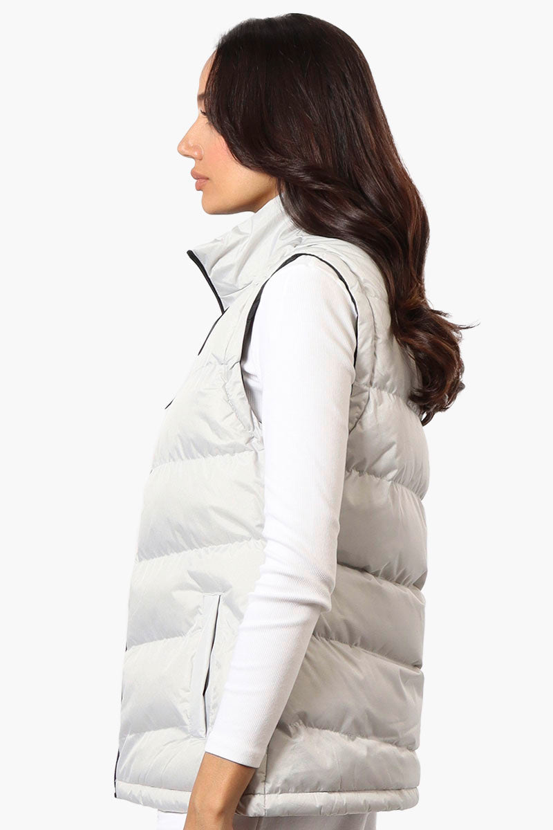 Canada Weather Gear Solid Bubble Vest - White - Womens Vests - Canada Weather Gear