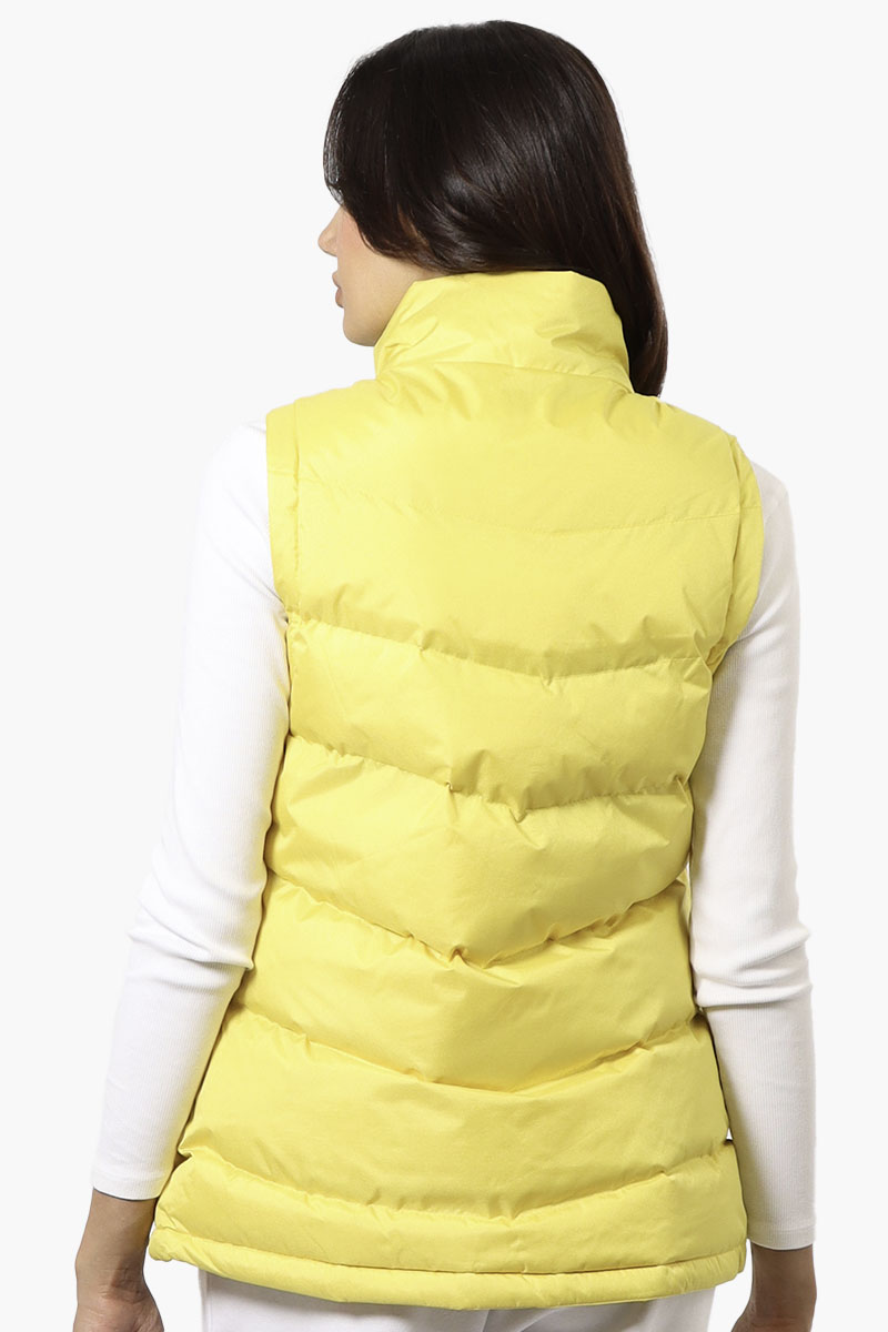 Canada Weather Gear Solid Bubble Vest - Yellow - Womens Vests - Canada Weather Gear