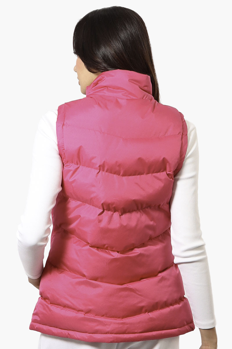 Canada Weather Gear Solid Bubble Vest - Pink - Womens Vests - Canada Weather Gear