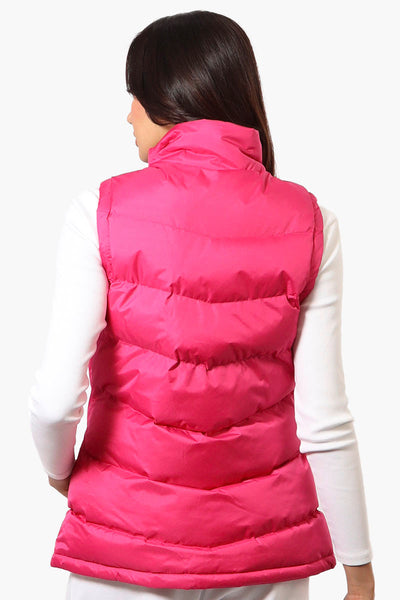 Canada Weather Gear Solid Bubble Vest - Pink - Womens Vests - Canada Weather Gear