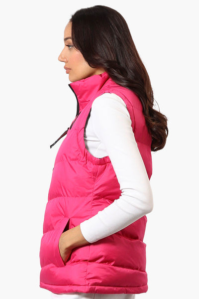 Canada Weather Gear Solid Bubble Vest - Pink - Womens Vests - Canada Weather Gear