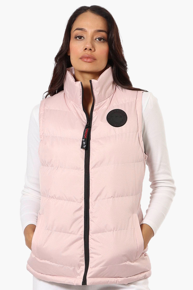 Canada Weather Gear Solid Bubble Vest - Blush - Womens Vests - Canada Weather Gear