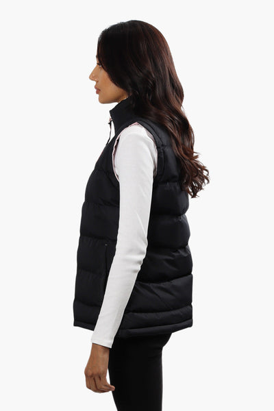 Canada Weather Gear Sherpa Collar Bubble Vest - Navy - Womens Vests - Canada Weather Gear