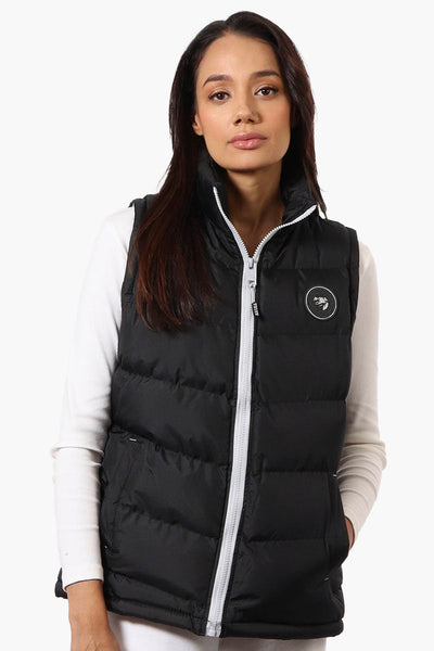 Super Triple Goose Solid Bubble Vest - Black - Womens Vests - Canada Weather Gear