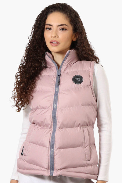 Super Triple Goose Solid Bubble Vest - Pink - Womens Vests - Canada Weather Gear