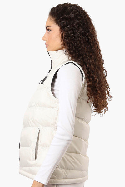 Super Triple Goose Solid Bubble Vest - White - Womens Vests - Canada Weather Gear