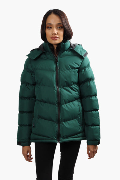 Canada Weather Gear Women's Classic Puffer Jacket with Faux Fur