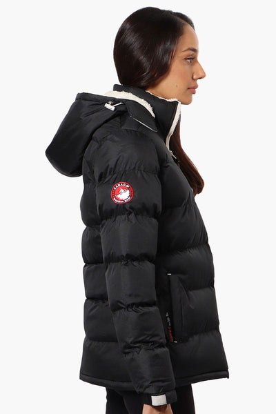 Canada Weather Gear Solid Bubble Bomber Jacket - Black - Womens Bomber Jackets - Canada Weather Gear