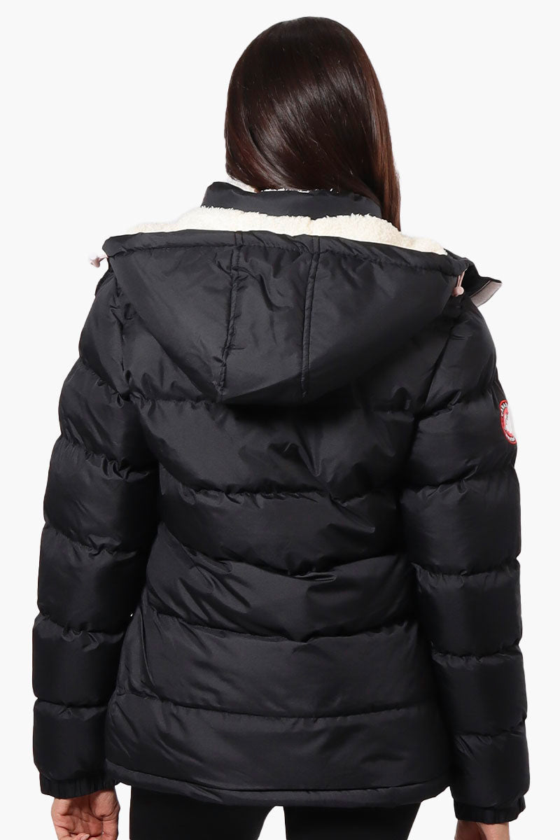 Canada Weather Gear Solid Bubble Bomber Jacket - Navy - Womens Bomber Jackets - Canada Weather Gear