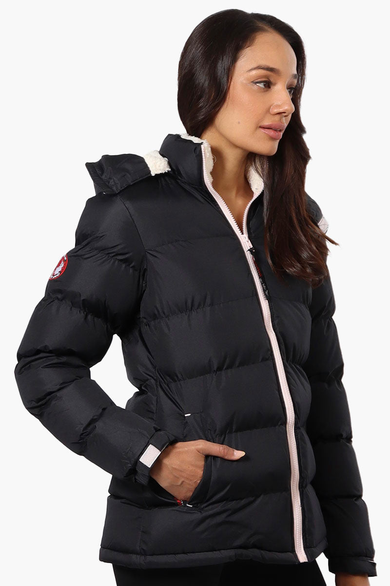 Canada Weather Gear Solid Bubble Bomber Jacket - Navy - Womens Bomber Jackets - Canada Weather Gear