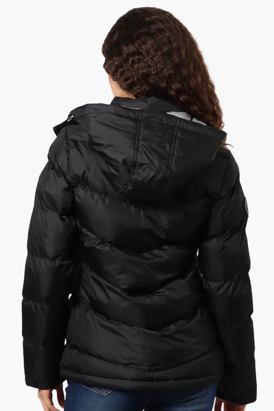 Canada Weather Gear Solid Bubble Bomber Jacket - Black - Womens Bomber Jackets - Canada Weather Gear