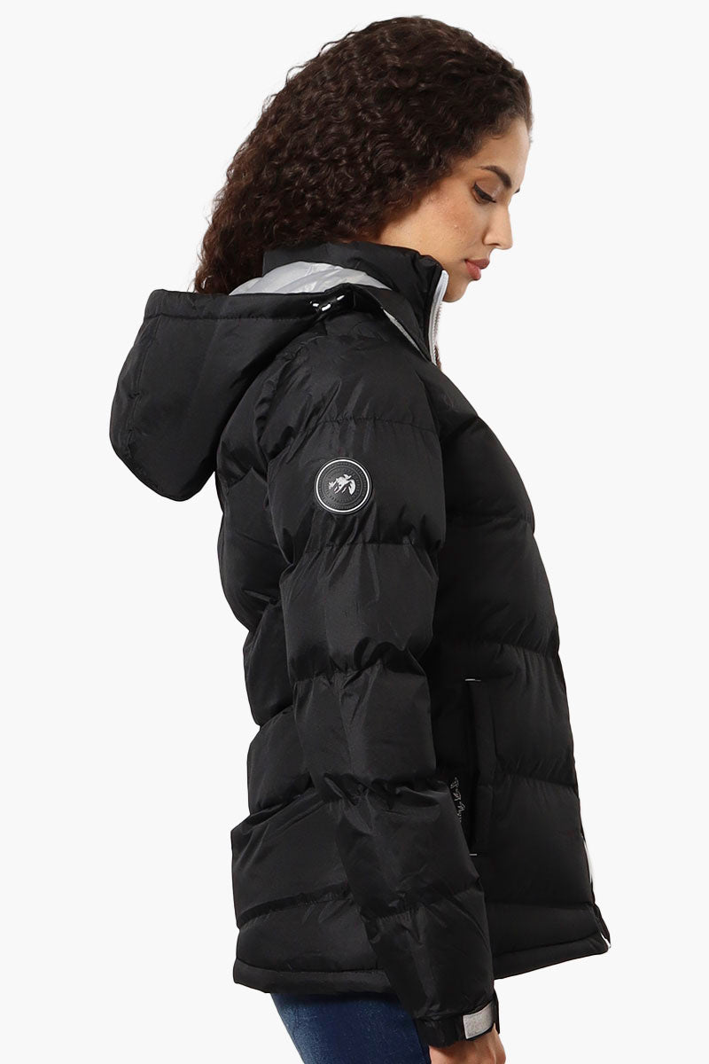 Canada Weather Gear Solid Bubble Bomber Jacket - Black - Womens Bomber Jackets - Canada Weather Gear