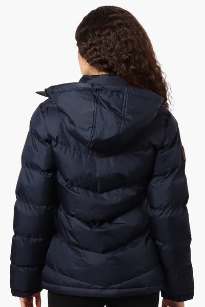 Canada Weather Gear Solid Bubble Bomber Jacket - Navy - Womens Bomber Jackets - Canada Weather Gear