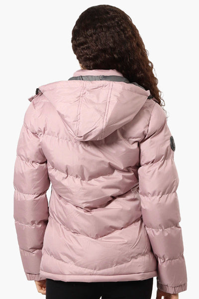 Canada Weather Gear Solid Bubble Bomber Jacket - Pink - Womens Bomber Jackets - Canada Weather Gear