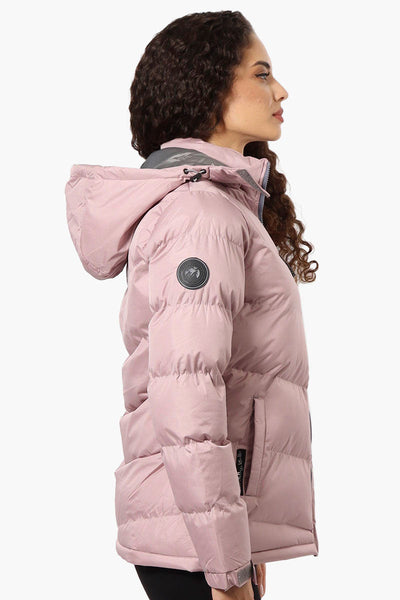 Canada Weather Gear Solid Bubble Bomber Jacket - Pink - Womens Bomber Jackets - Canada Weather Gear