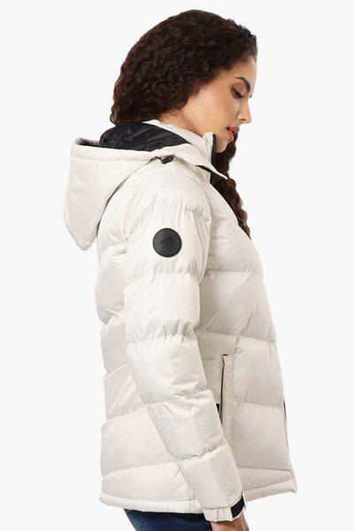 Canada Weather Gear Solid Bubble Bomber Jacket - White - Womens Bomber Jackets - Canada Weather Gear