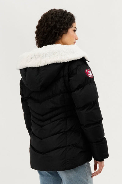 Canada Weather Gear Zip Off Sleeve Bomber Jacket - Black - Womens Bomber Jackets - Canada Weather Gear