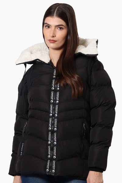 Canada Weather Gear Zip Off Sleeve Bomber Jacket - Black - Womens Bomber Jackets - Canada Weather Gear