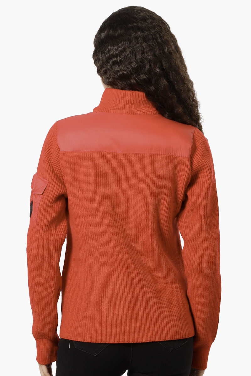 Canada Weather Gear Sweater Knit Polyfill Lightweight Jacket - Red - Womens Lightweight Jackets - Canada Weather Gear