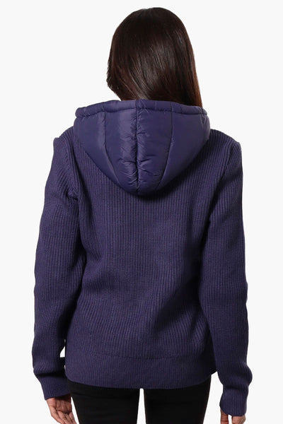 Canada Weather Gear Sweater Knit Polyfill Lightweight Jacket - Navy - Womens Lightweight Jackets - Canada Weather Gear