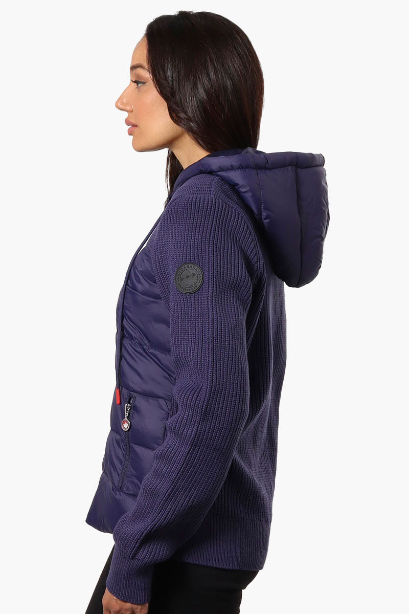 Canada Weather Gear Sweater Knit Polyfill Lightweight Jacket - Navy - Womens Lightweight Jackets - Canada Weather Gear