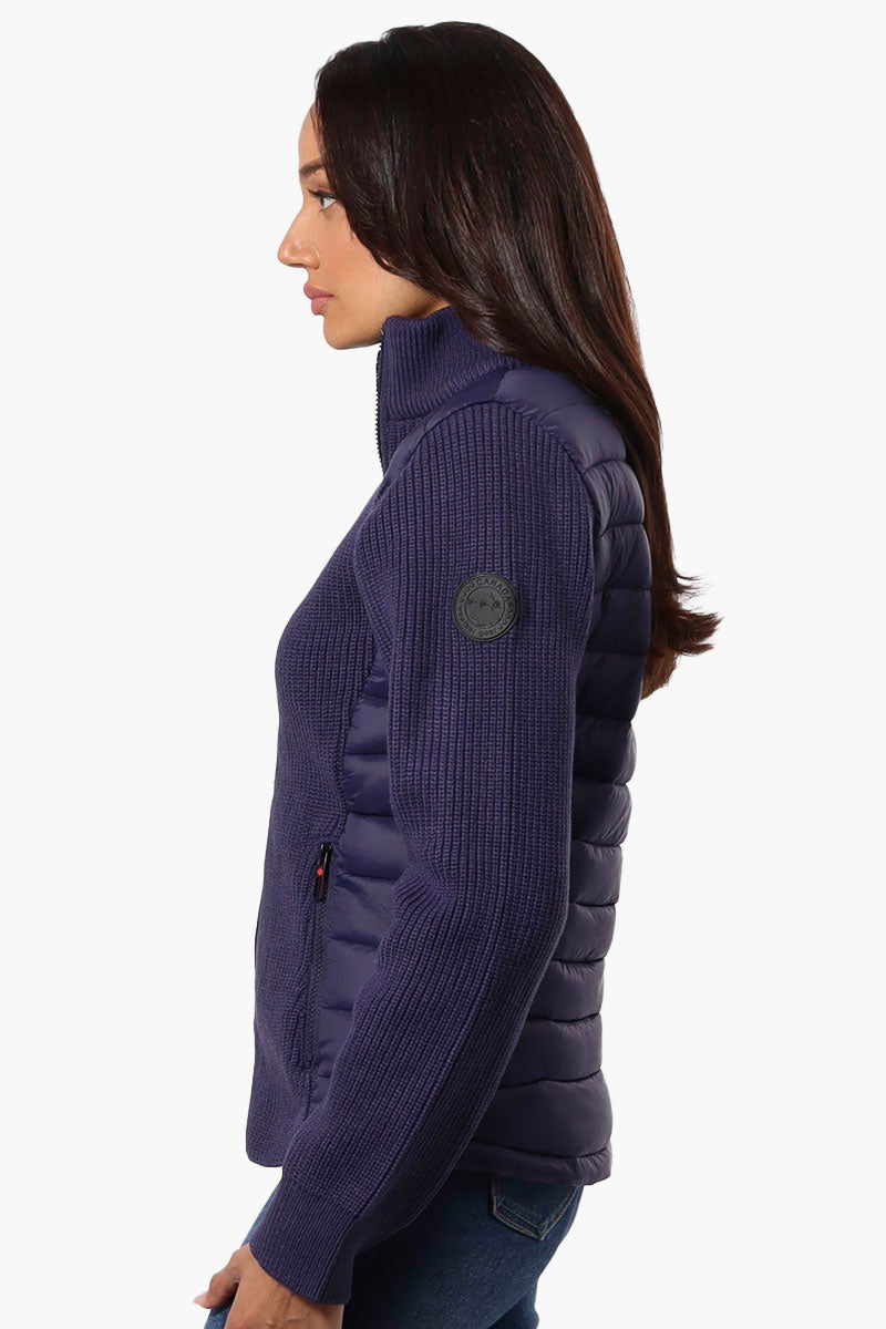 Canada Weather Gear Sweater Knit Zip Up Lightweight Jacket - Navy - Womens Lightweight Jackets - Canada Weather Gear