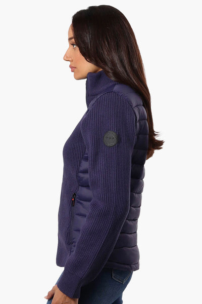 Canada Weather Gear Sweater Knit Zip Up Lightweight Jacket - Navy - Womens Lightweight Jackets - Canada Weather Gear