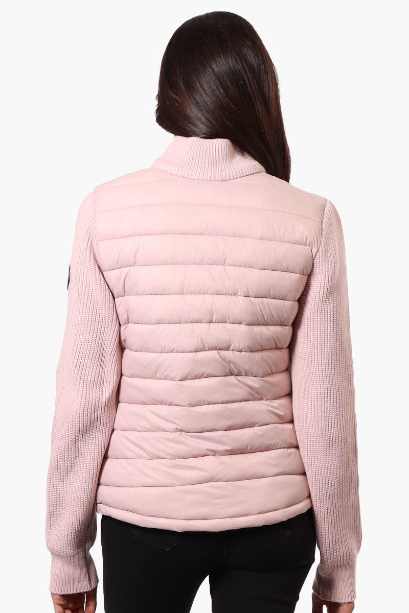 Canada Weather Gear Sweater Knit Zip Up Lightweight Jacket - Pink - Womens Lightweight Jackets - Canada Weather Gear