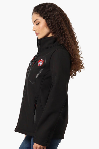 Canada Weather Gear Fleece Lined Zip Pocket Lightweight Jacket - Black - Womens Lightweight Jackets - Canada Weather Gear