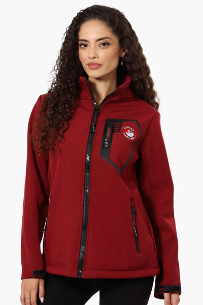 Canada Weather Gear Fleece Lined Zip Pocket Lightweight Jacket - Red - Womens Lightweight Jackets - Canada Weather Gear