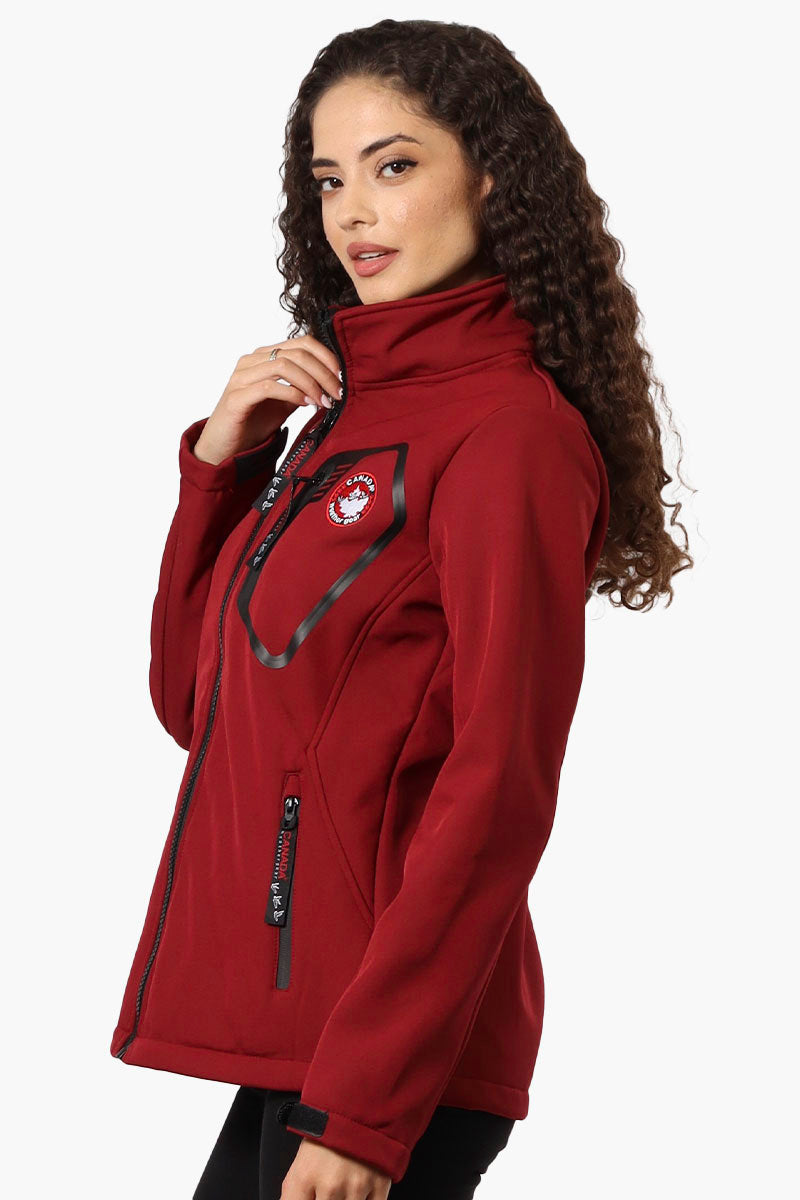 Canada Weather Gear Fleece Lined Zip Pocket Lightweight Jacket Red