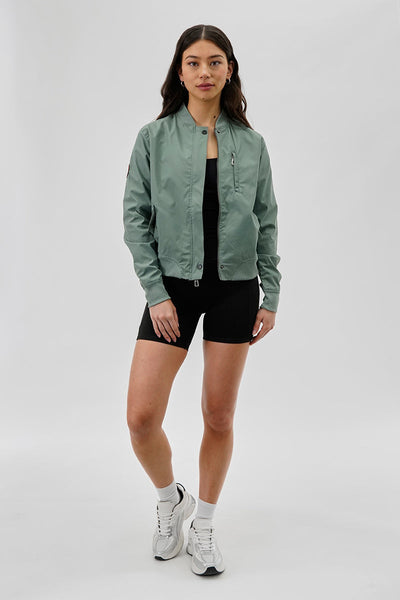 Canada Weather Gear Basic Zip Up Bomber Lightweight Jacket - Mint - Womens Lightweight Jackets - Canada Weather Gear