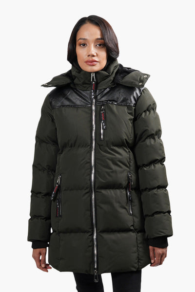 Tejiojio Winter Wonens Coat Warm Hooded Coats Fleece Parkas Hooded Jacket  Fleeced Parka Outwear Coats With Pockets at  Women's Coats Shop