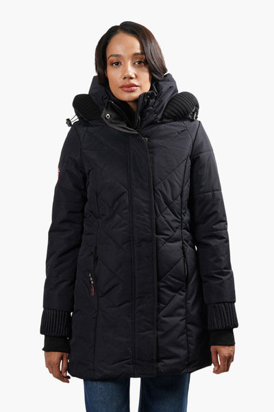 SEMIR 90% Women Seamless Down Parka Windproof, Hooded, Warm Winter Coat For  Snowy Weather Loose Long Female Down Coat HKD230719 From Mbck, $54.2