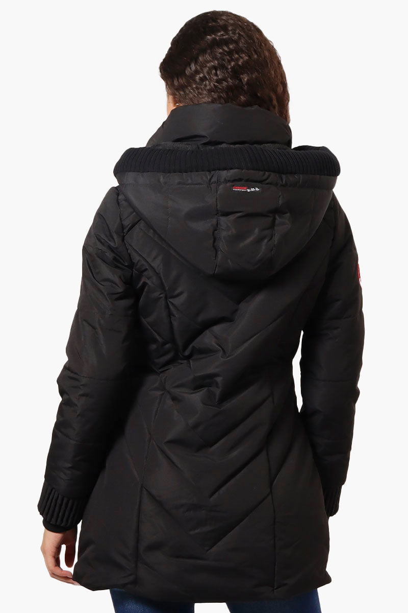 Quilted parka jacket womens best sale