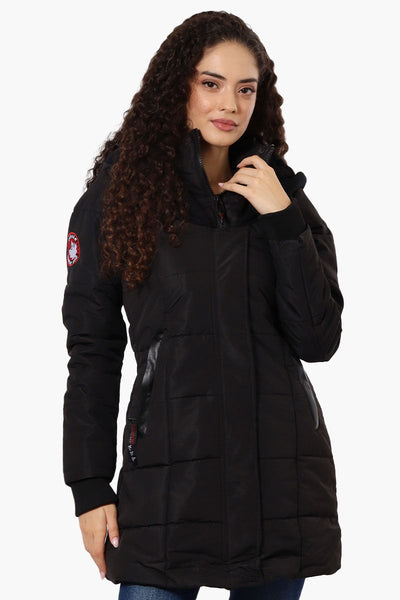 Canada Weather Gear Faux Fur Lined Hood Parka Jacket - Black - Womens Parka Jackets - Canada Weather Gear