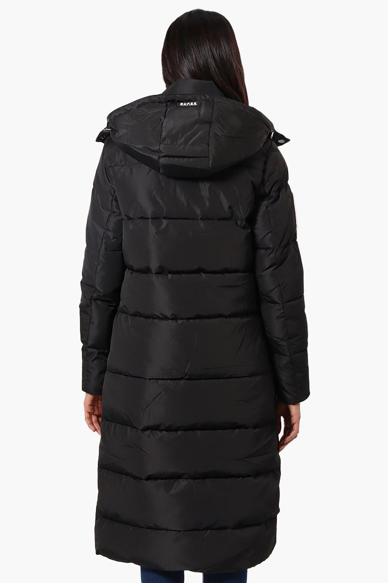 Super Triple Goose Maxi Puffer Parka Jacket - Black - Womens Parka Jackets - Canada Weather Gear