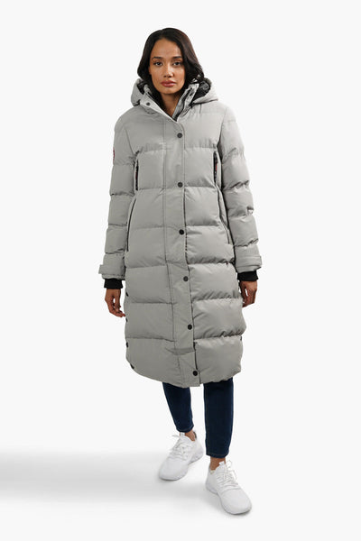  Women's Long Puffer Coat 2021 Winter Fashion Glossy Cotton  Outwear Plus Size Warm Fur Collar Hoodied Jacket - Limsea Silver : Clothing,  Shoes & Jewelry