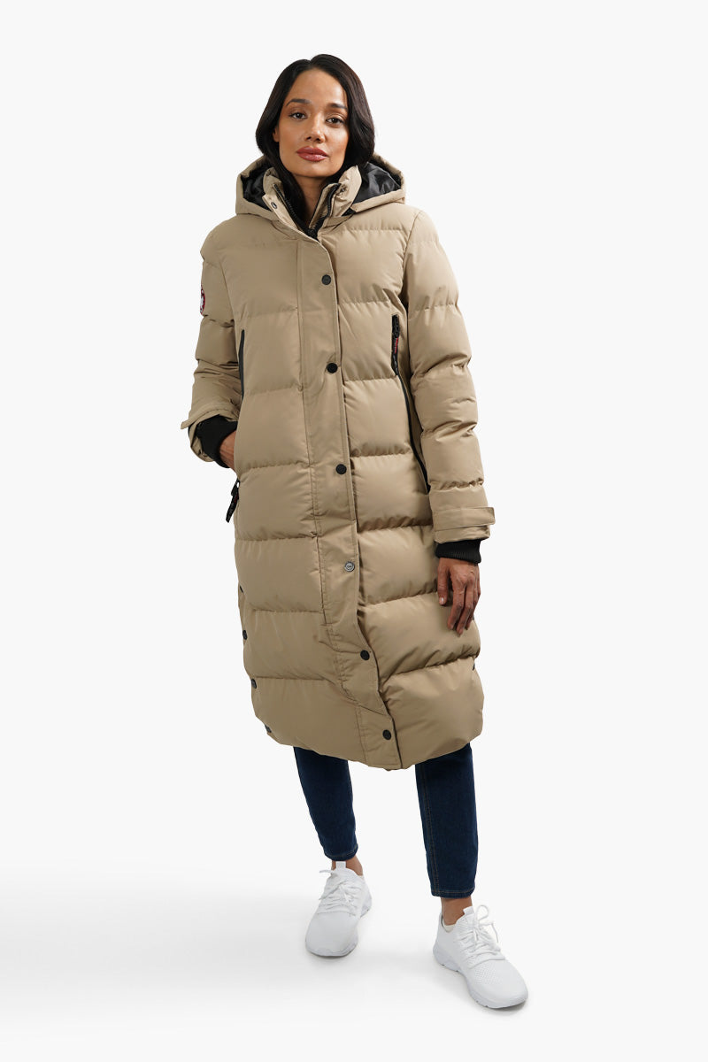 HIFUAR Women Warm Faux Fur Hooded Jacket Long Sleeves Fleece Long Padded Winter  Coat Winter Parka Puffer Coats Outerwear Windproof Jackets Wine Red M -  ShopStyle